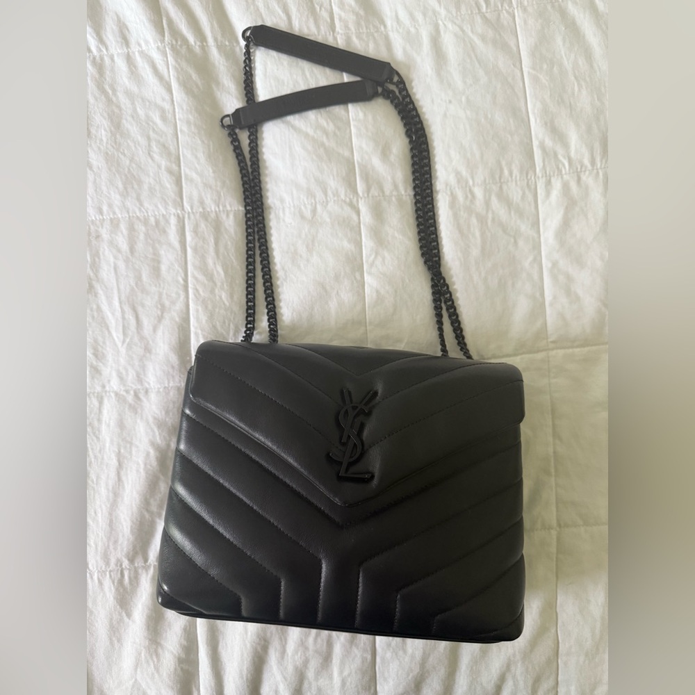 Yves Saint Laurent Black Quilted Bag